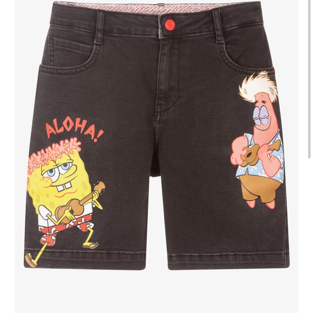 Teen boys sponge bob Denim shorts 🐣